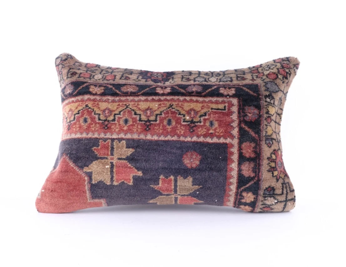 16x24 Kilim Pillow Cover Turkish Handmade Tribal Aztec Anatolian Cushion Case