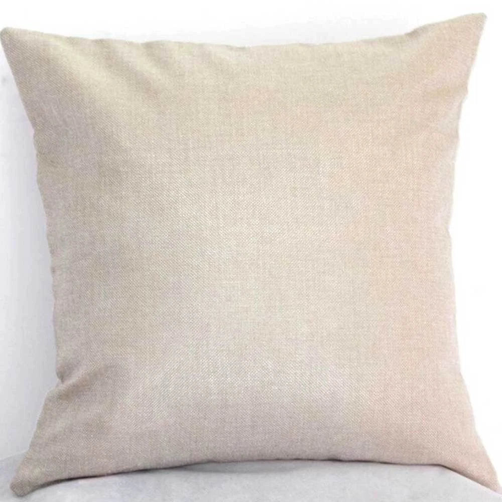 2 Pcs Leaf Pillow Cover Cushion Autumn Linen Sofa Pillowcase Square