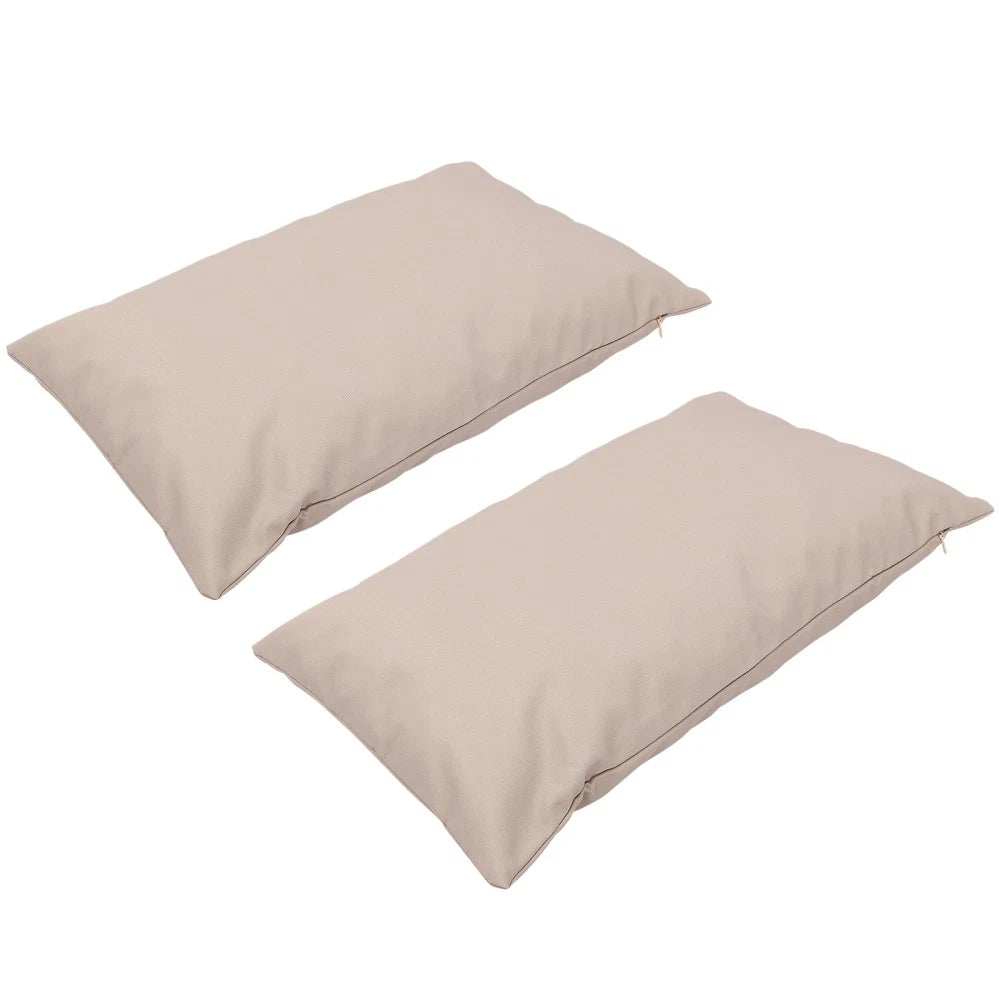 2 Pcs Waterproof Throw Pillowcase Couch Cushion Cover Protector Car