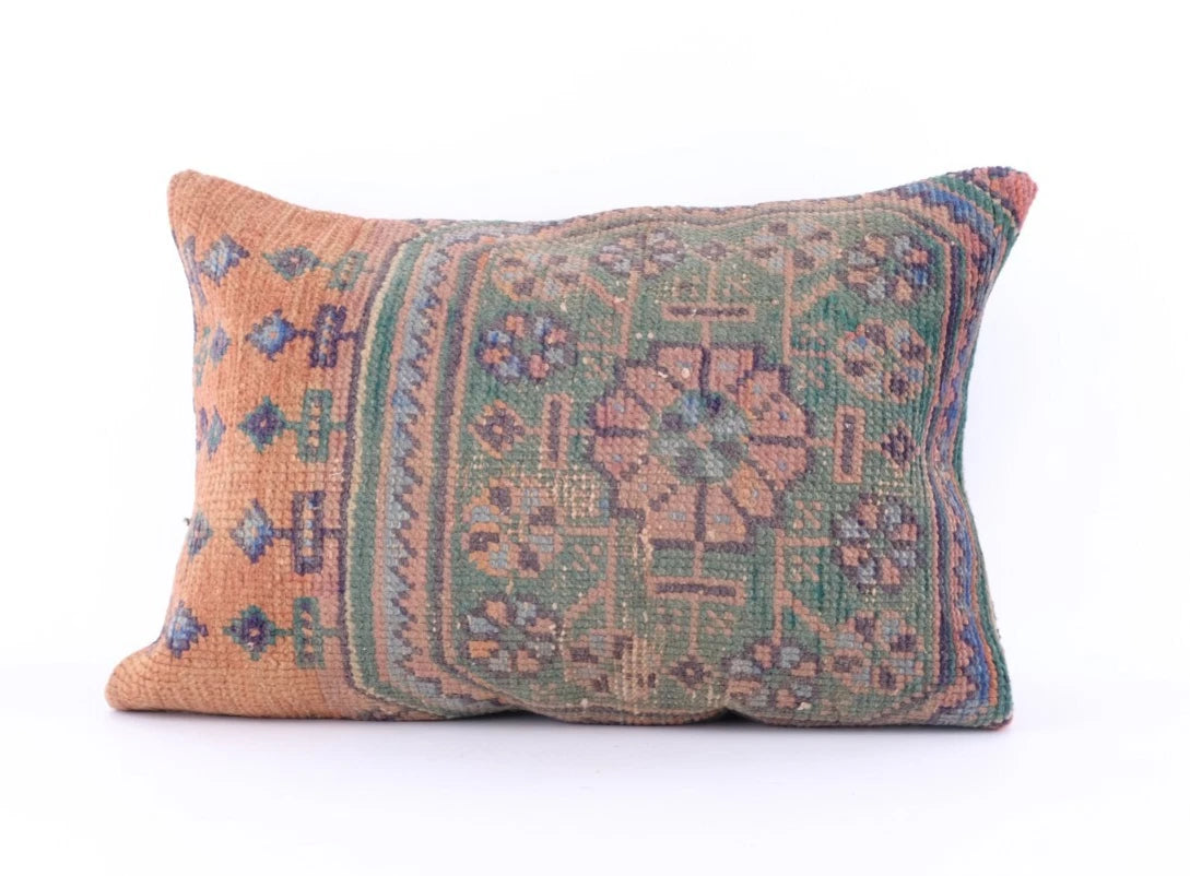 16''x24'' Turkish Kilim Pillow Cover Sofa Rug Decorative Handmade Cushion Cover