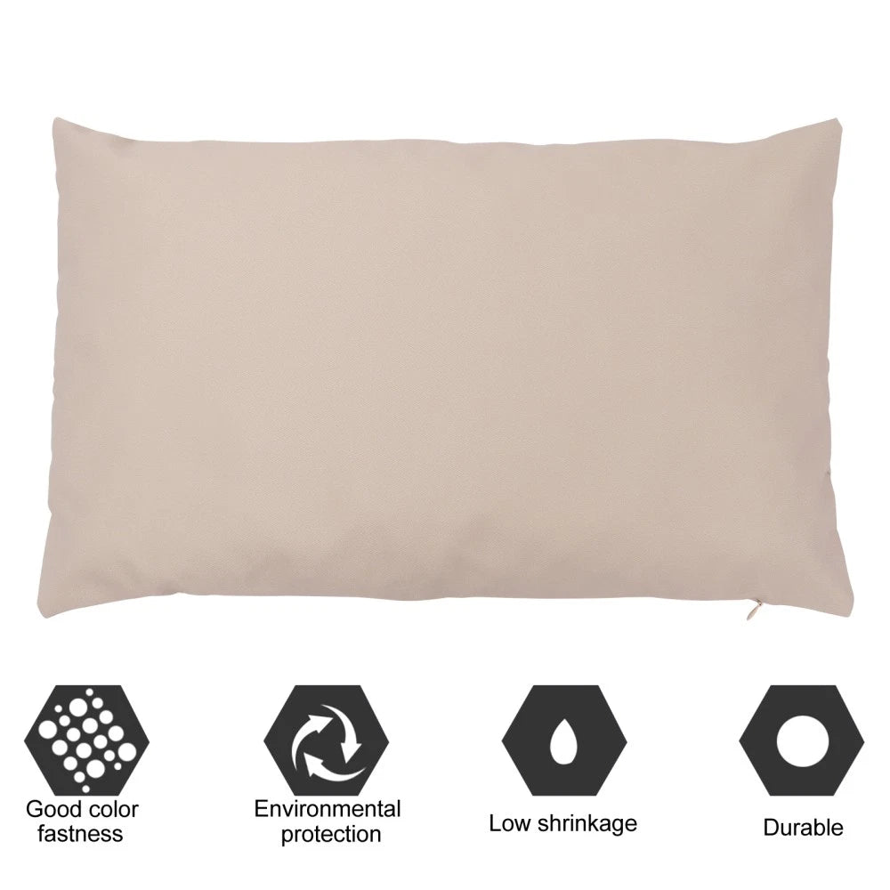 2 Pcs Waterproof Throw Pillowcase Couch Cushion Cover Patio Covers Car