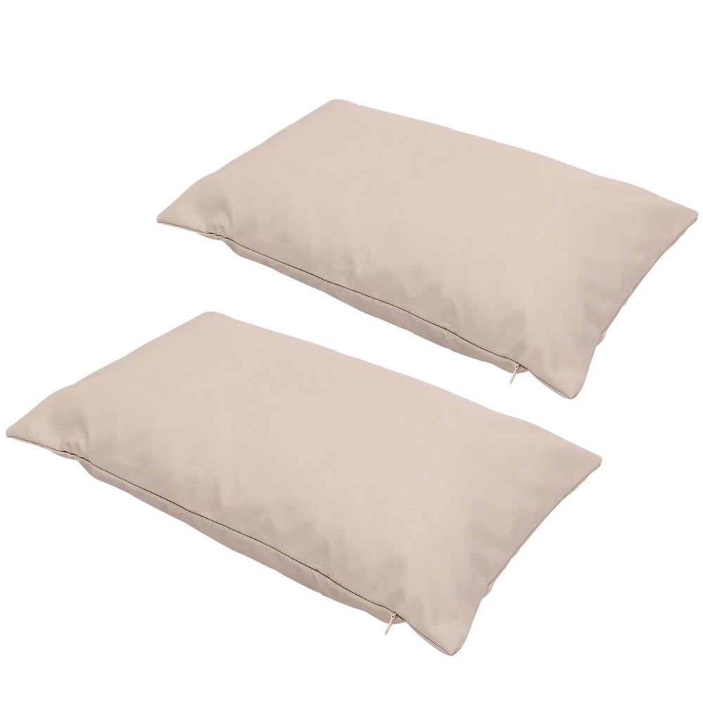 2 Pcs Waterproof Throw Pillowcase Couch Cushion Cover Patio Covers Car