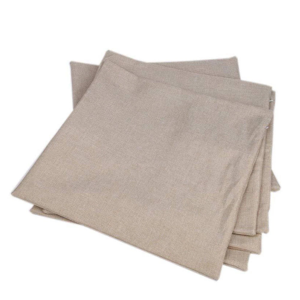 10pcs 18" Sublimation Blank Linen Pillow Case Home Sofa Car Waist Cushion Cover