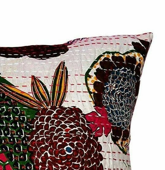 16 X16 INCH SET OF 5 SQUARE FRUIT PRINT COTTON PILLOW CASES SOFA CUSHION COVER