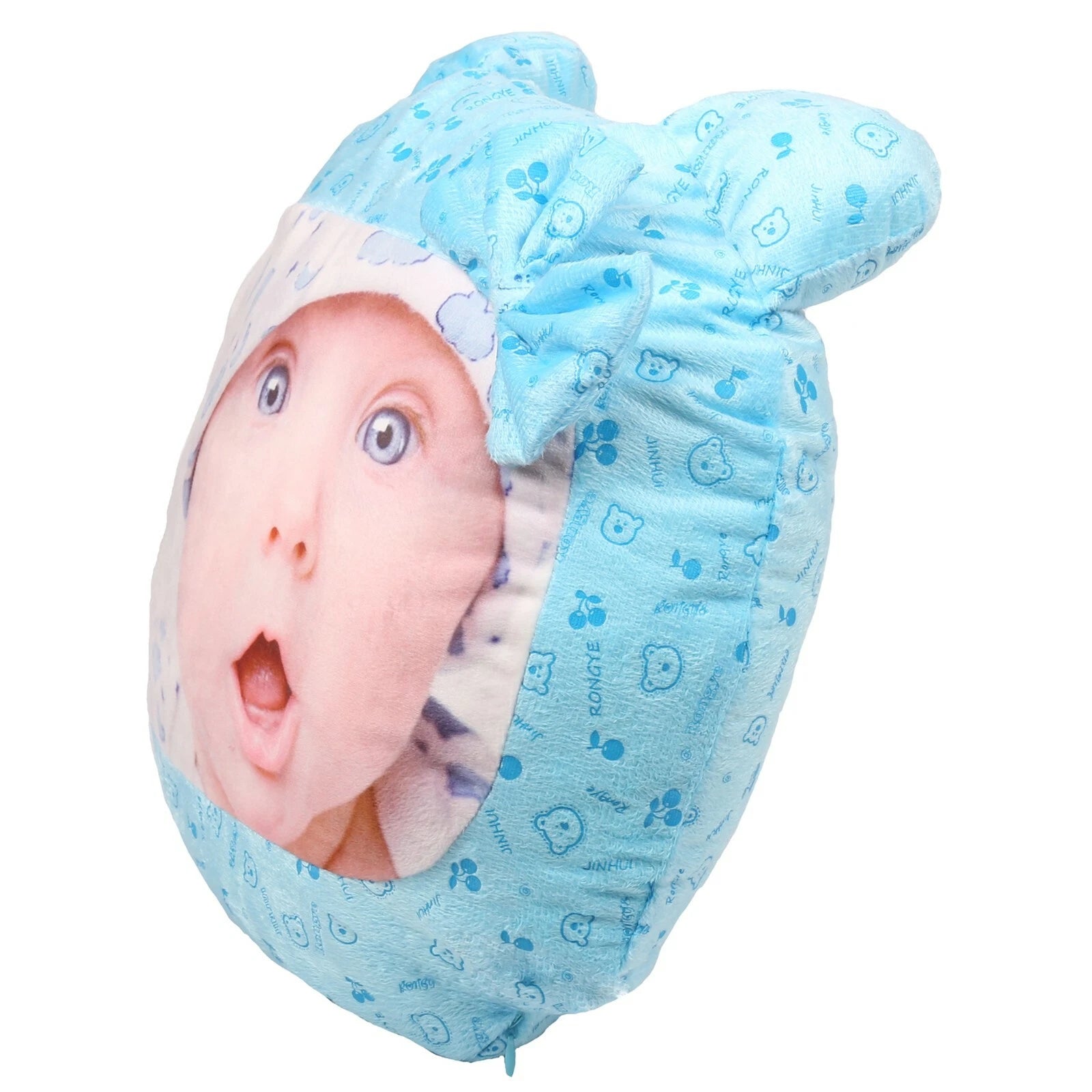 10Pcs Blue Bear Sublimation Blank Pillow Case Sofa Car Room Decor Cushion Cover