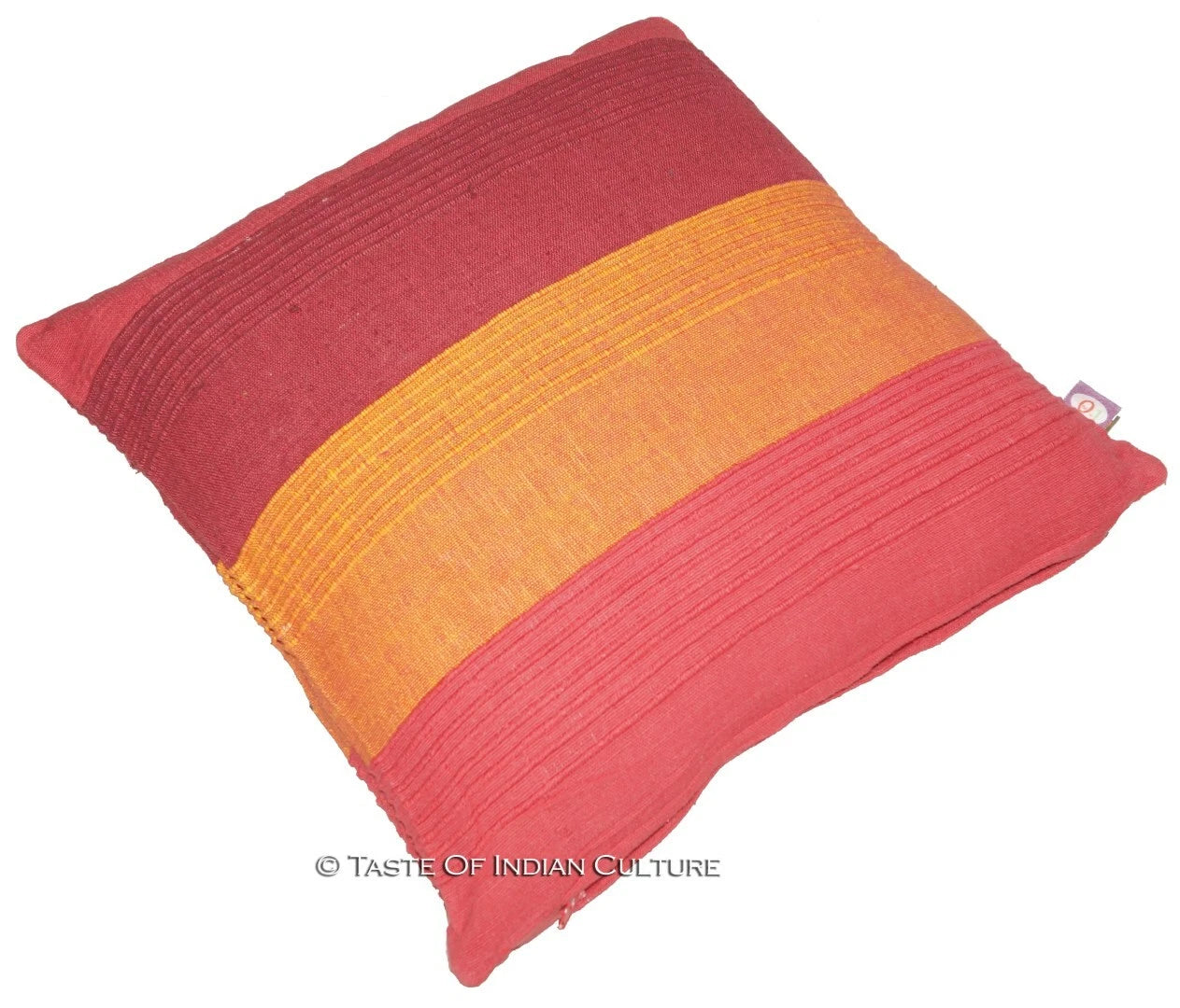 16" Cotton Printed Striped Pattern Cushion/Pillow/Sofa Throw Cover Multi Color