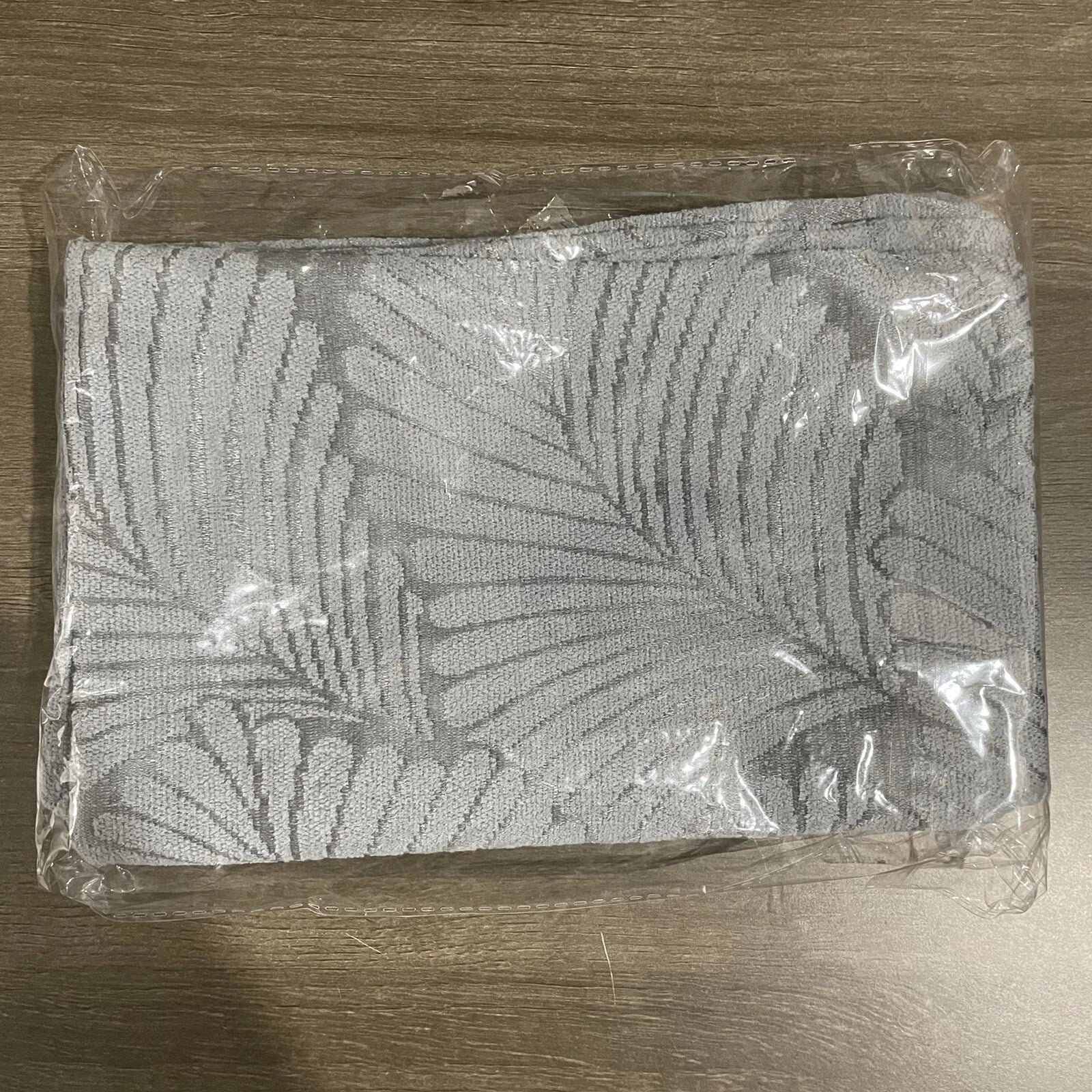 2 Pack Gray Velvet Leaf Pattern Home Room Sofa Decor Accent Pillow Covers 12x20”