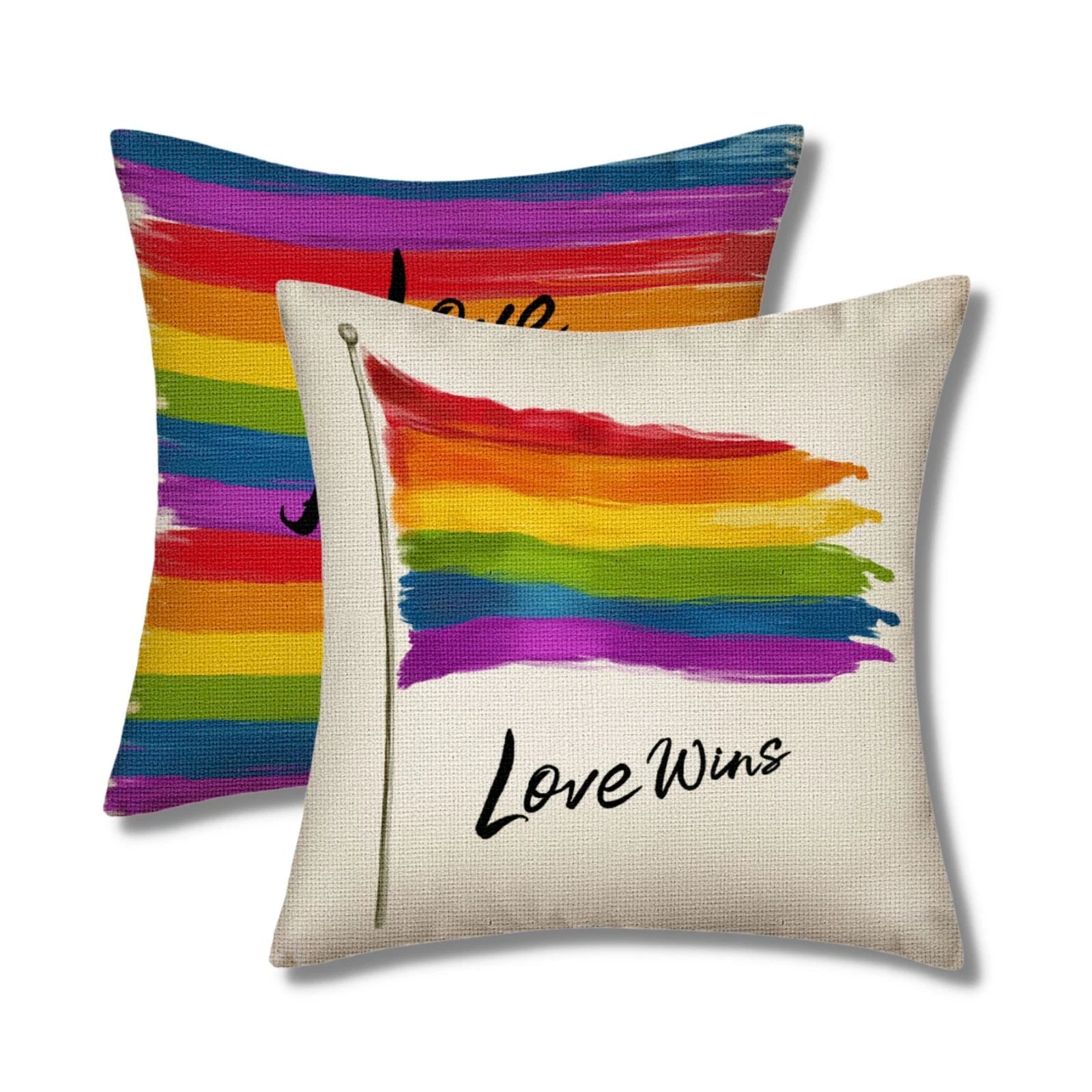 2 Pack Cushion Covers 18x18 Inches Decorative Square Throw Pillow Cover for Sofa