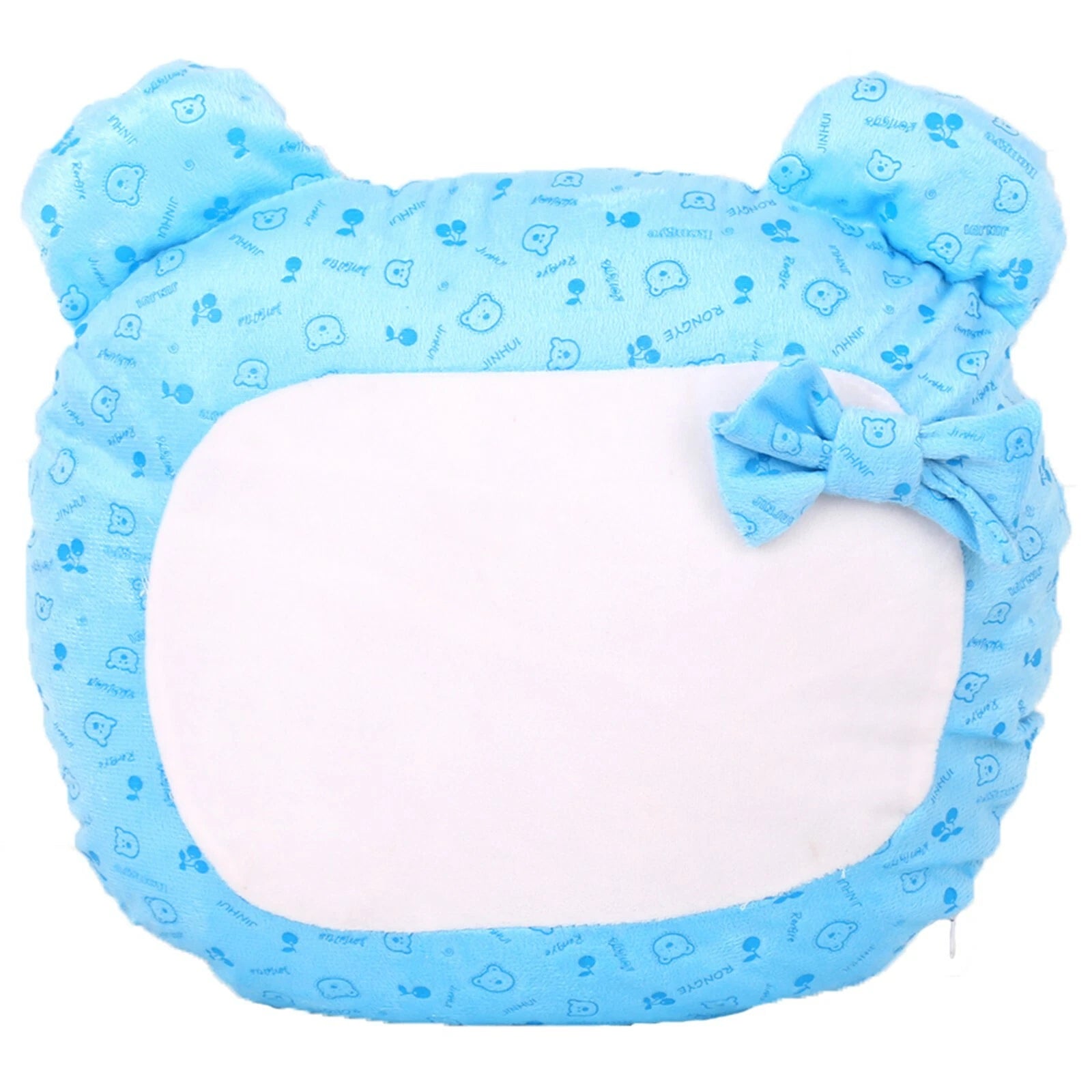 10Pcs Blue Bear Sublimation Blank Pillow Case Sofa Car Room Decor Cushion Cover