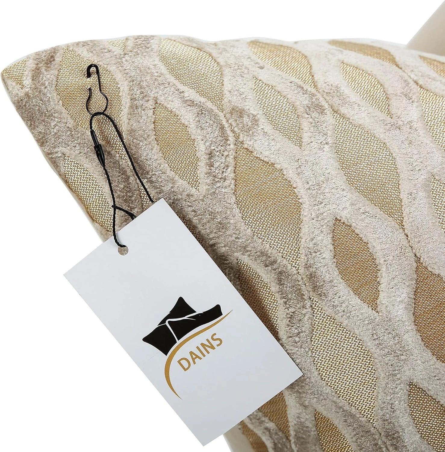 22X22 Beige Pillow Covers, Gold Cushion Throw Velvet Covers,Velvet Beige Gold Sq