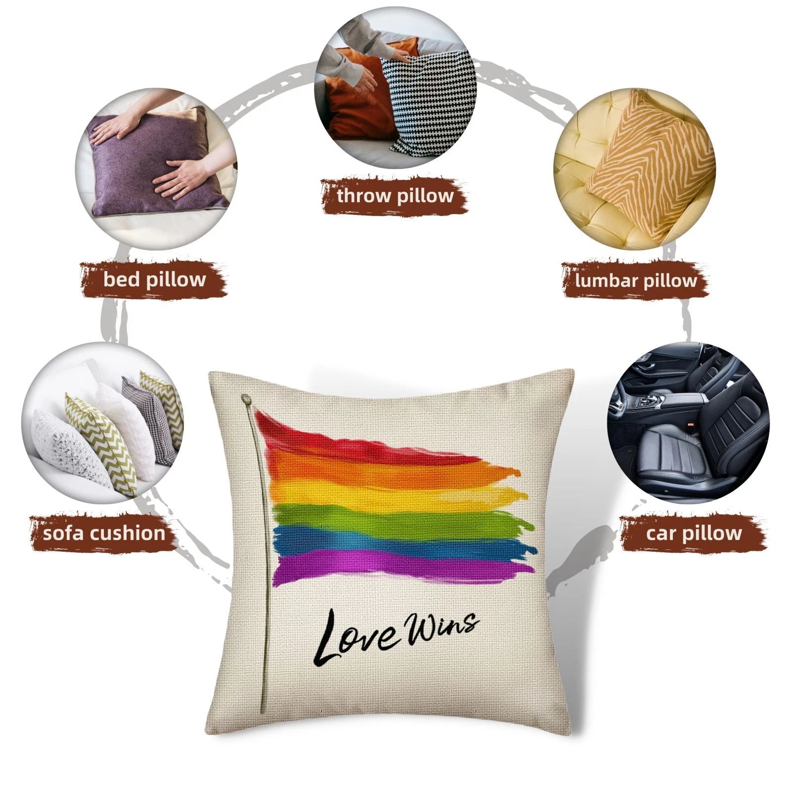 2 Pack Cushion Covers 18x18 Inches Decorative Square Throw Pillow Cover for Sofa