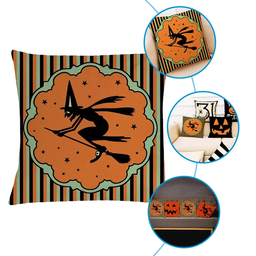 1PC Halloween Pillow Cover Pillowcase Sofa Cushion Cover Home Decoration
