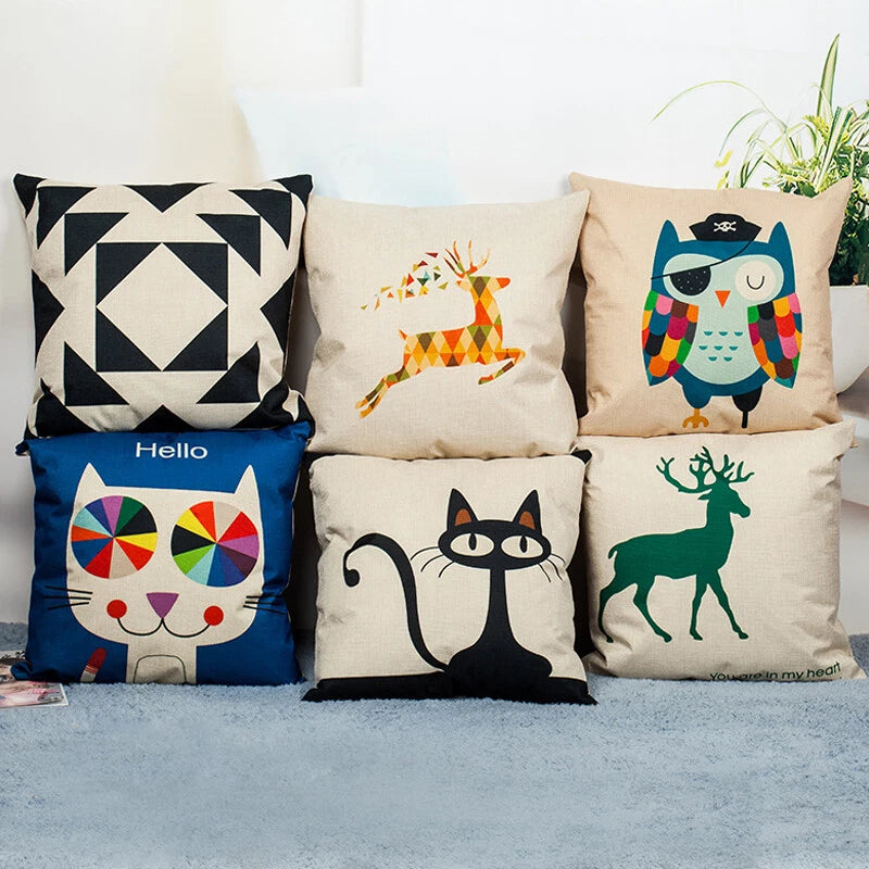 20Pcs 20" x 20" Sublimation Blanks Pillow Case Sofa Waist Throw Cushion Cover