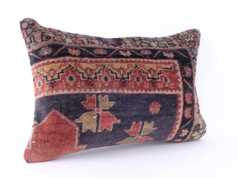 16x24 Kilim Pillow Cover Turkish Handmade Tribal Aztec Anatolian Cushion Case