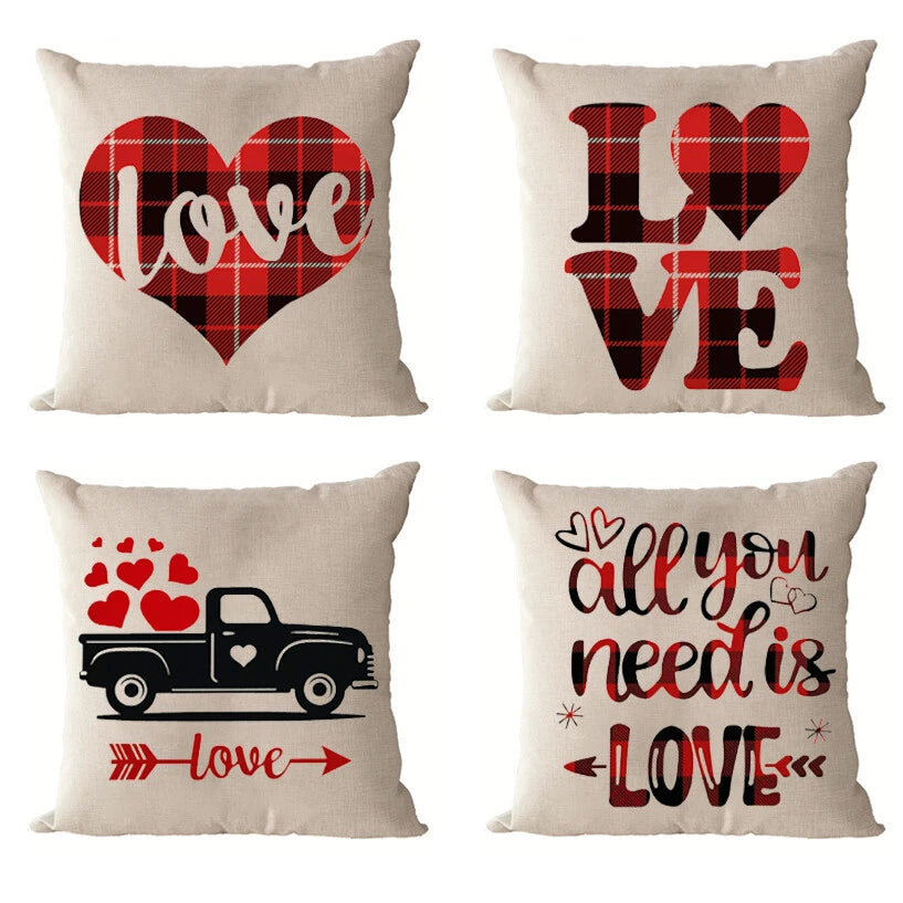 10pcs 18" Sublimation Blank Linen Pillow Case Home Sofa Car Waist Cushion Cover