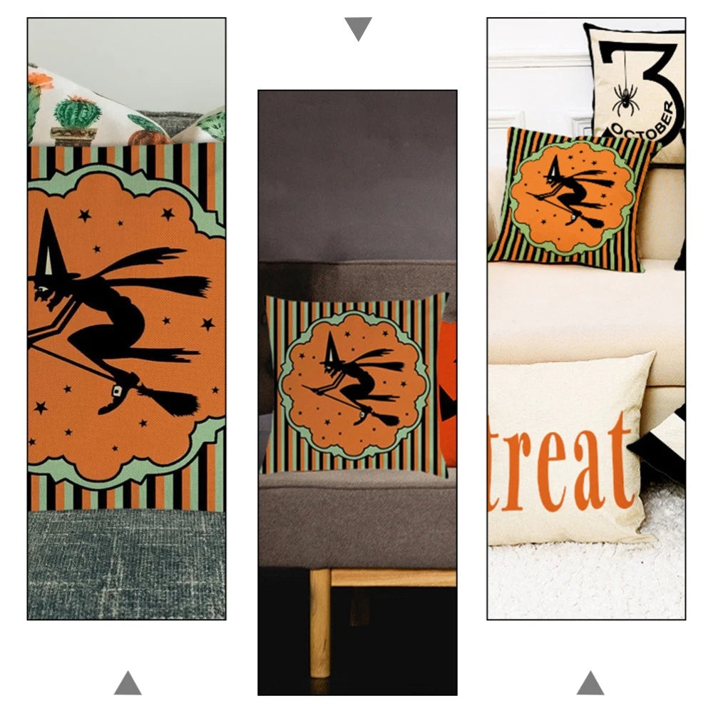 1PC Halloween Pillow Cover Pillowcase Sofa Cushion Cover Home Decoration