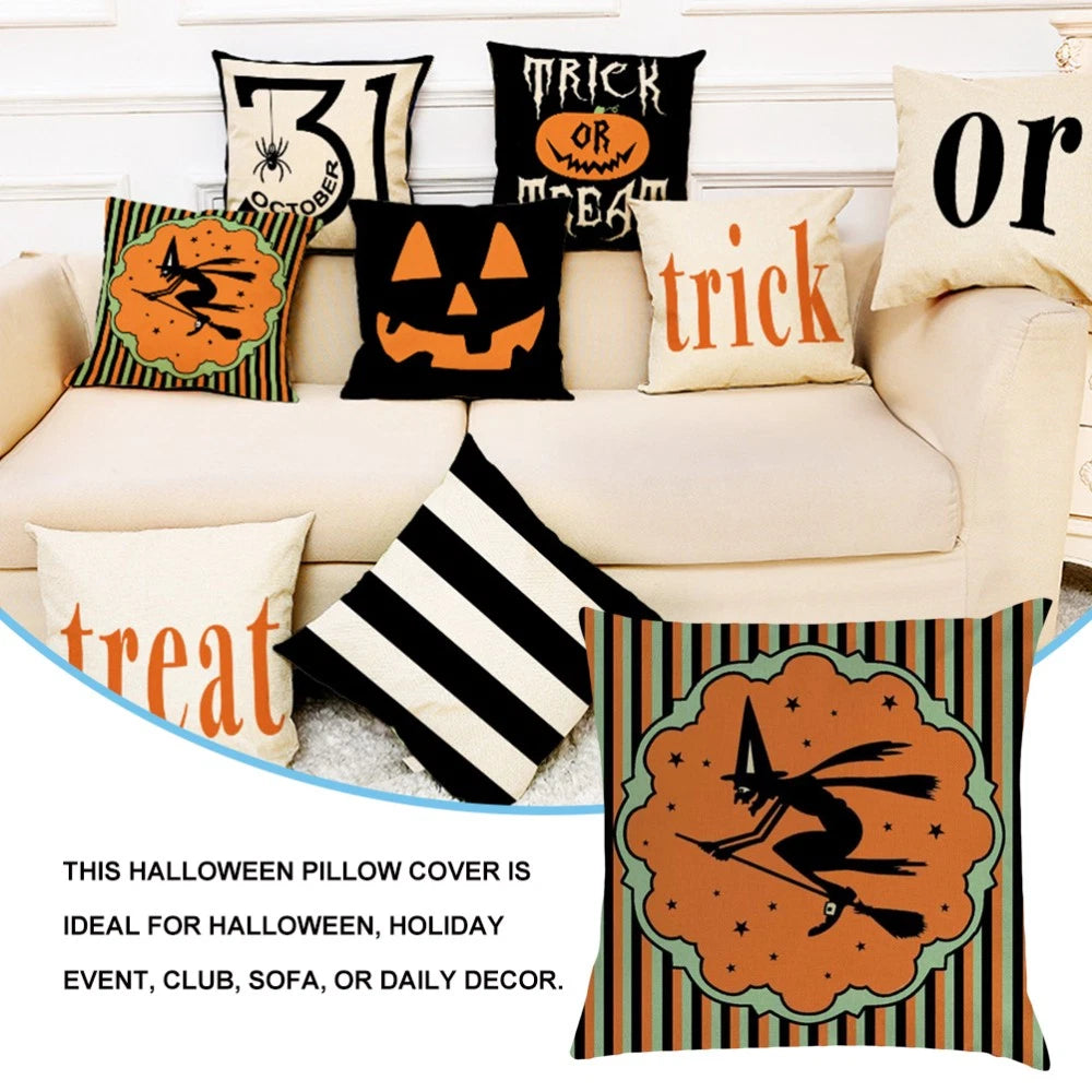 1PC Halloween Pillow Cover Pillowcase Sofa Cushion Cover Home Decoration