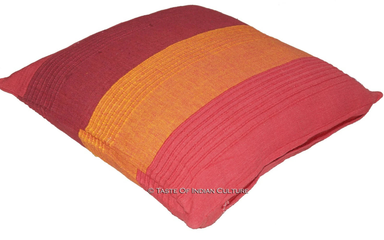 16" Cotton Printed Striped Pattern Cushion/Pillow/Sofa Throw Cover Multi Color