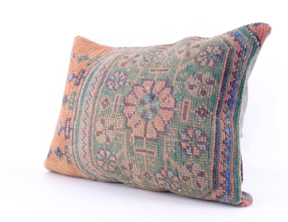 16''x24'' Turkish Kilim Pillow Cover Sofa Rug Decorative Handmade Cushion Cover