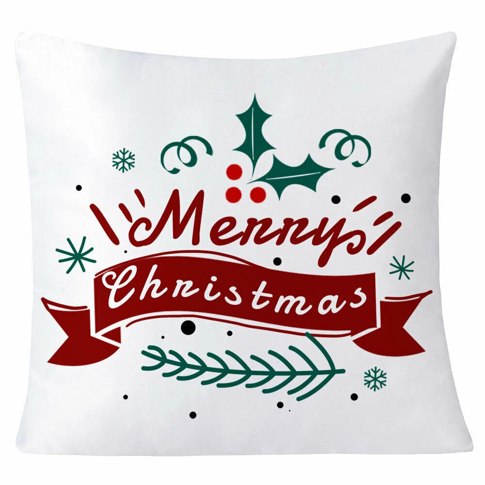 10Pcs 20" White Sublimation Blank Pillow Case Sofa Waist Cushion Cover DIY Gift
