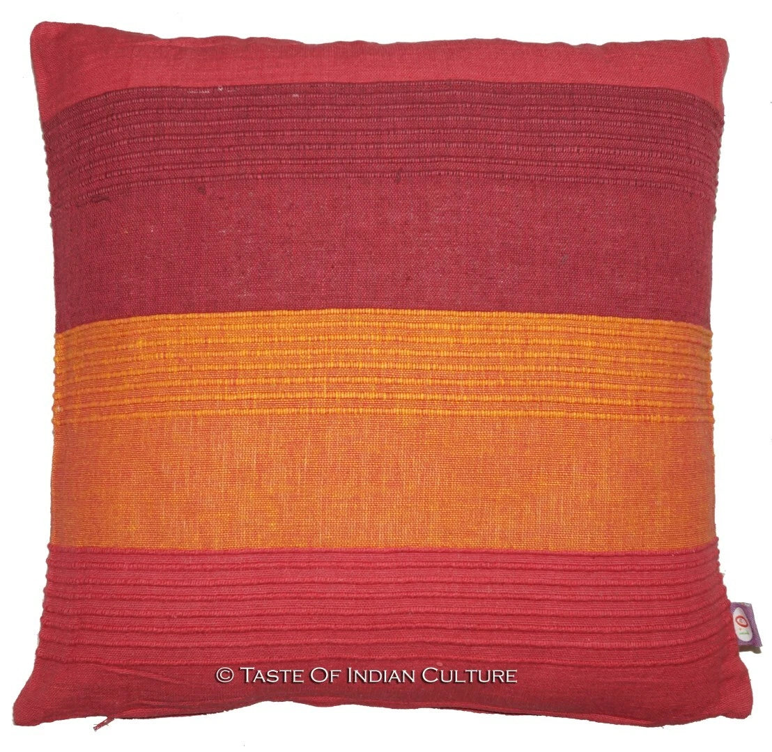 16" Cotton Printed Striped Pattern Cushion/Pillow/Sofa Throw Cover Multi Color