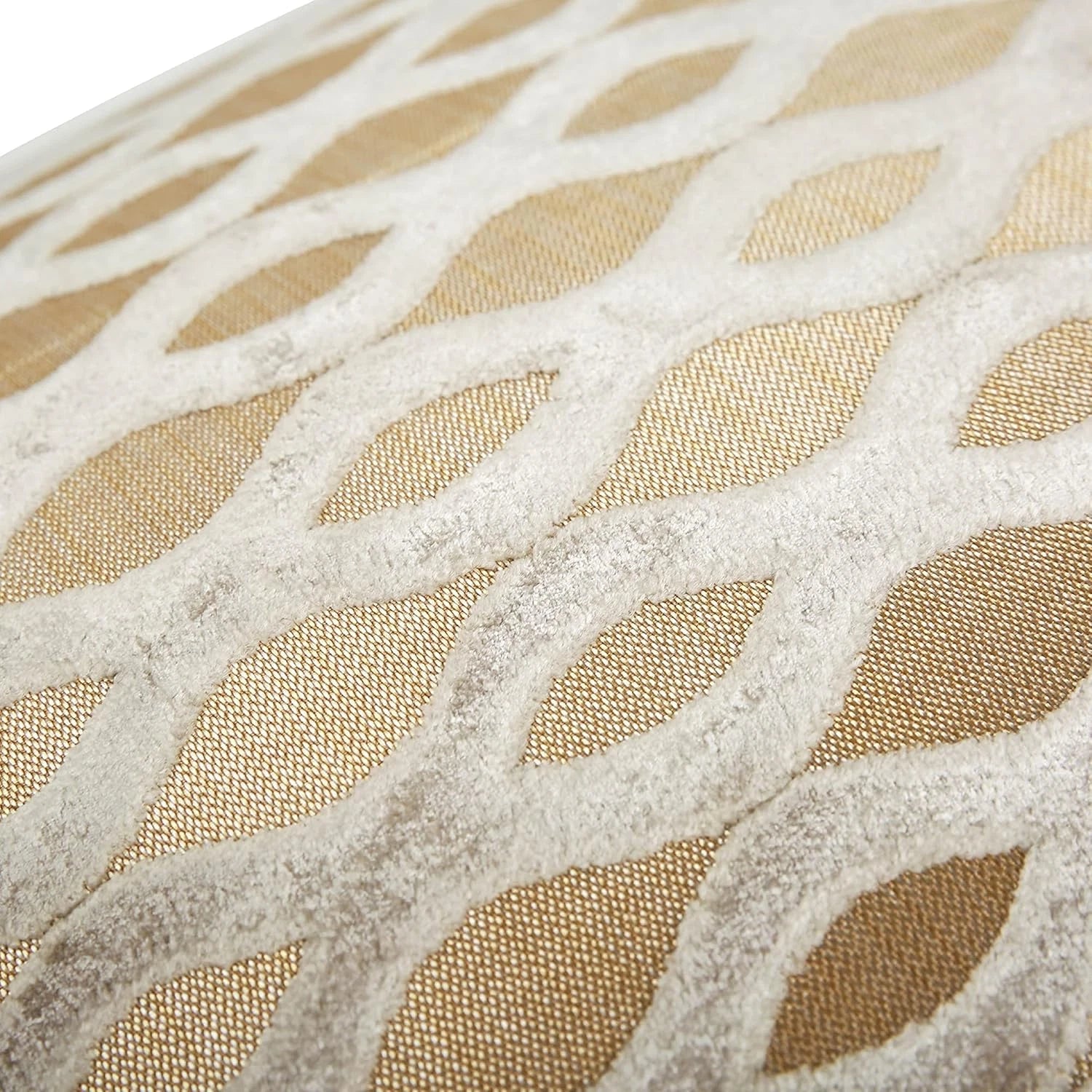 22X22 Beige Pillow Covers, Gold Cushion Throw Velvet Covers,Velvet Beige Gold Sq