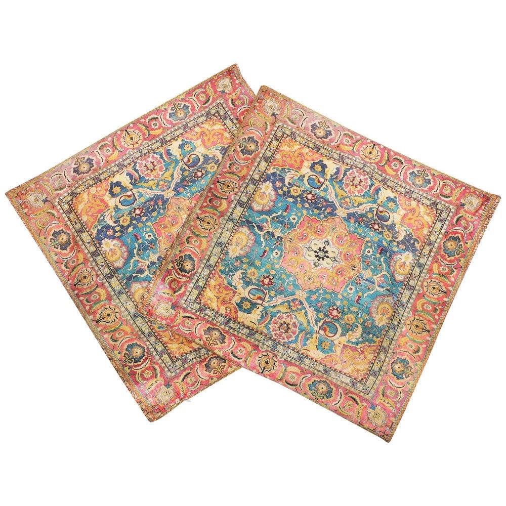 2 Pcs Pillow Case Cushion Cover Boho Style Ethnic Covers Sofa Bed