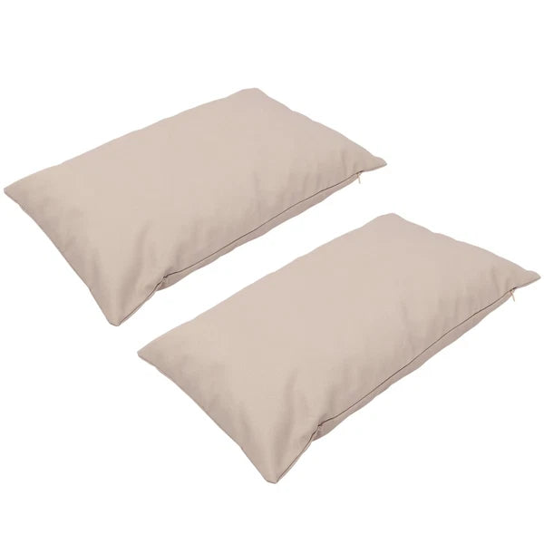 2 Pcs Waterproof Throw Pillowcase Couch Cushion Cover Protector Car