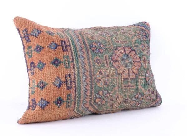 16''x24'' Turkish Kilim Pillow Cover Sofa Rug Decorative Handmade Cushion Cover