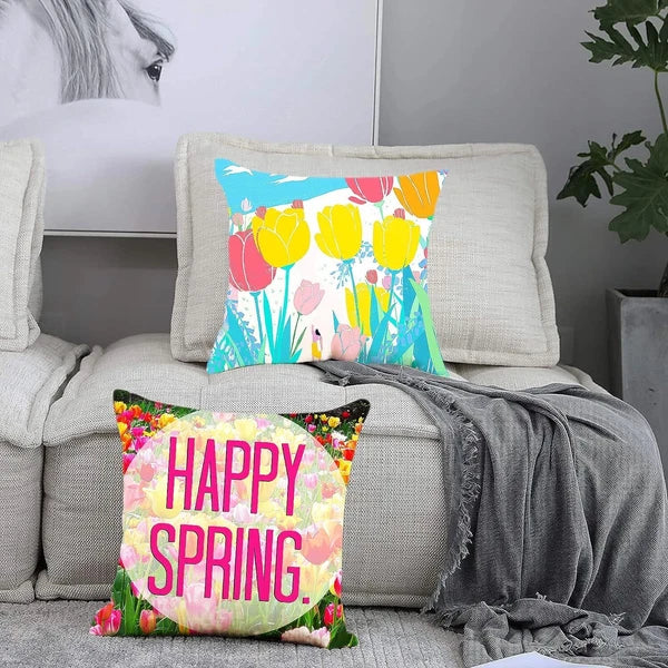 100Pcs White Sublimation Blank Pillow Case Throw Cushion Cover Home Sofa Decor