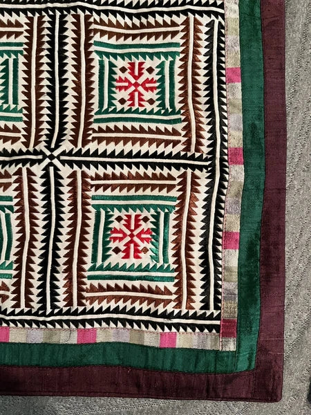 2 Modern Danish Quilt look Pillow Covers Sofa Cushion Case Living Room & Bedroom