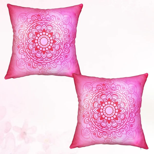 2 Pcs Yoga Pattern Pillowcase Patterned Cases Home Decorative Cushion Cover