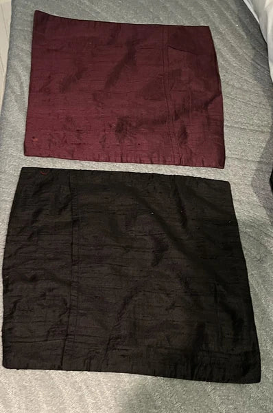 2 Modern Danish Quilt look Pillow Covers Sofa Cushion Case Living Room & Bedroom