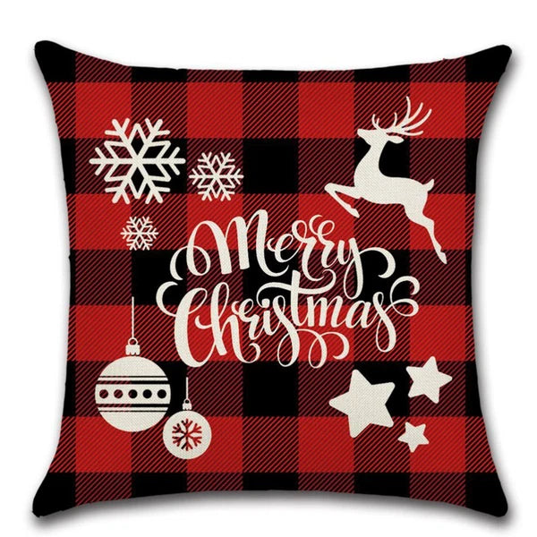 4 PCS Square Cushion Cover Sofa Pillowcase Printing Pillow Covers Bed Pillowcase