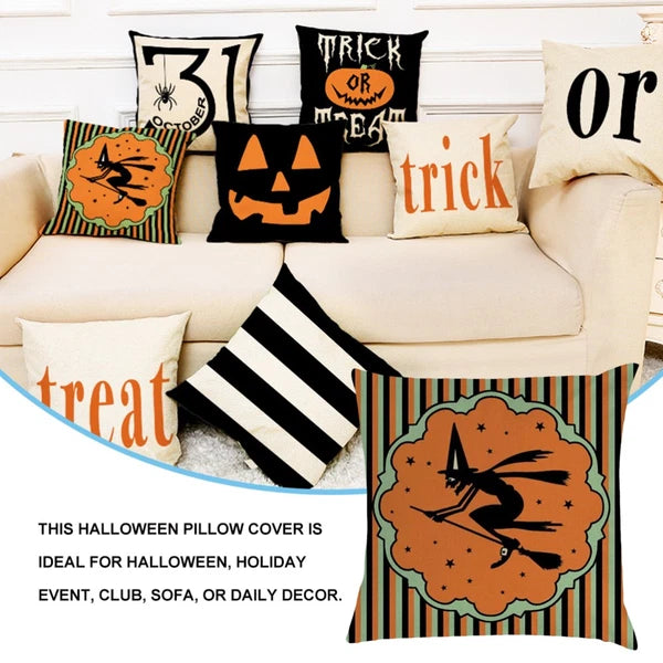 1PC Halloween Pillow Cover Pillowcase Sofa Cushion Cover Home Decoration