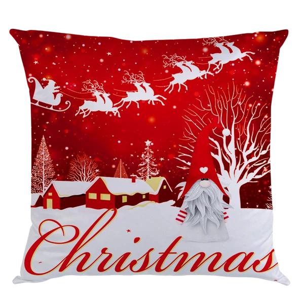 1PC Christmas Pillow Cover 45x45cm Holiday Decoration Throw Case for Sofa Couch