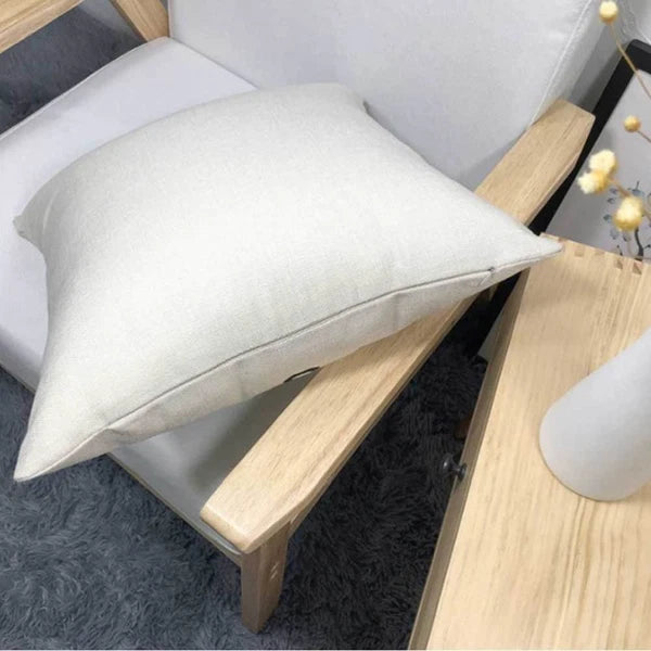 2 Pcs Leaf Pillow Cover Cushion Autumn Linen Sofa Pillowcase Square
