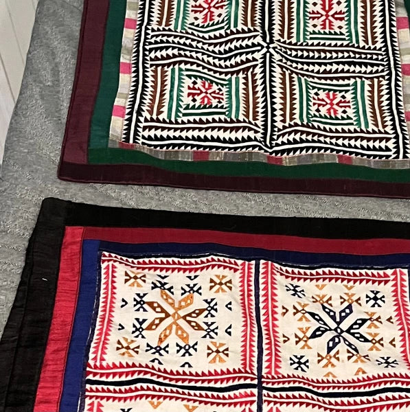 2 Modern Danish Quilt look Pillow Covers Sofa Cushion Case Living Room & Bedroom