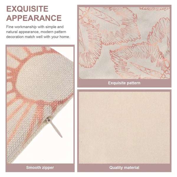 4 Pcs Pillowcase Decoration Office Cover for Home Sofa Bed Cushion