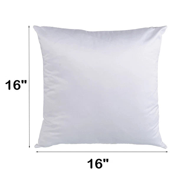 100Pcs White Sublimation Blank Pillow Case Throw Cushion Cover Home Sofa Decor