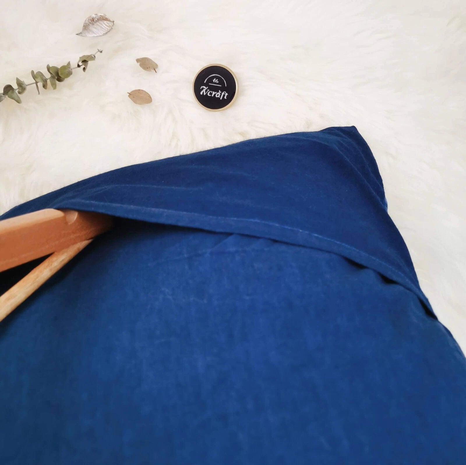 Plant Dyed Shibori Pillowcase, Indigo Tie Dye Cushion Cover, Cotton Linen 18''