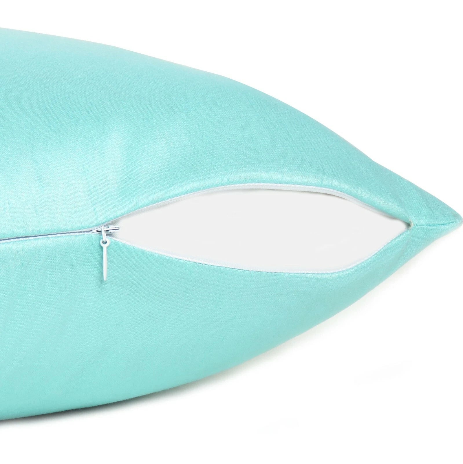 Cover Solid Color Sofa Pillow Case Cushion Square Home Decor Soft Sea Green 18"