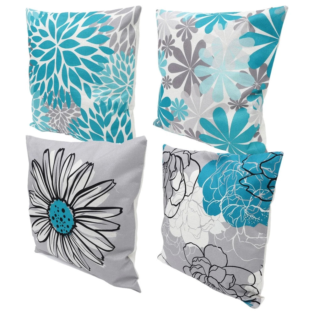 4Pcs Decorative Pillows Case Cushion Cover Couch Pillowcases Bed Pillowcases