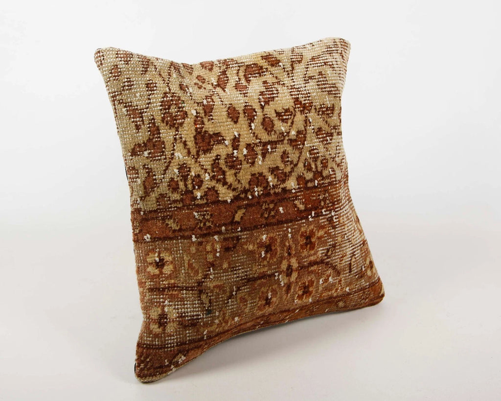 Jute Cushion Cover Home Deco Vintage Throw Case Square Kilim Pillow Handmade 16"
