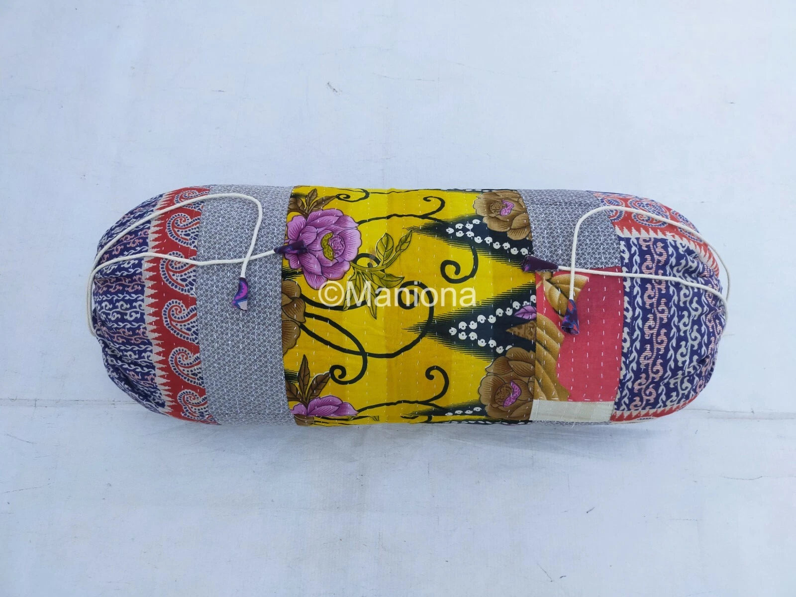 Assorated Bolster Sofa Bed Cover Decorative Kantha Vintage Cotton Cushon Bolster