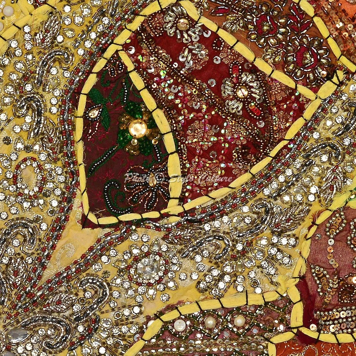 Boho Artistic Cushion Cover Beaded Bohemian Ethnic Throw Decor Pillow Cover Case