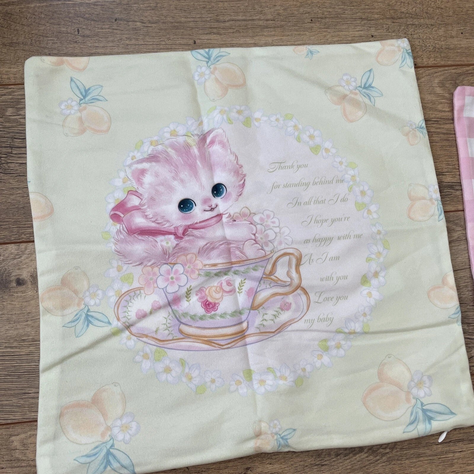 Cute Cat Flower Cushion Covers Throw Pillow Case for Home Sofa Bed Decor