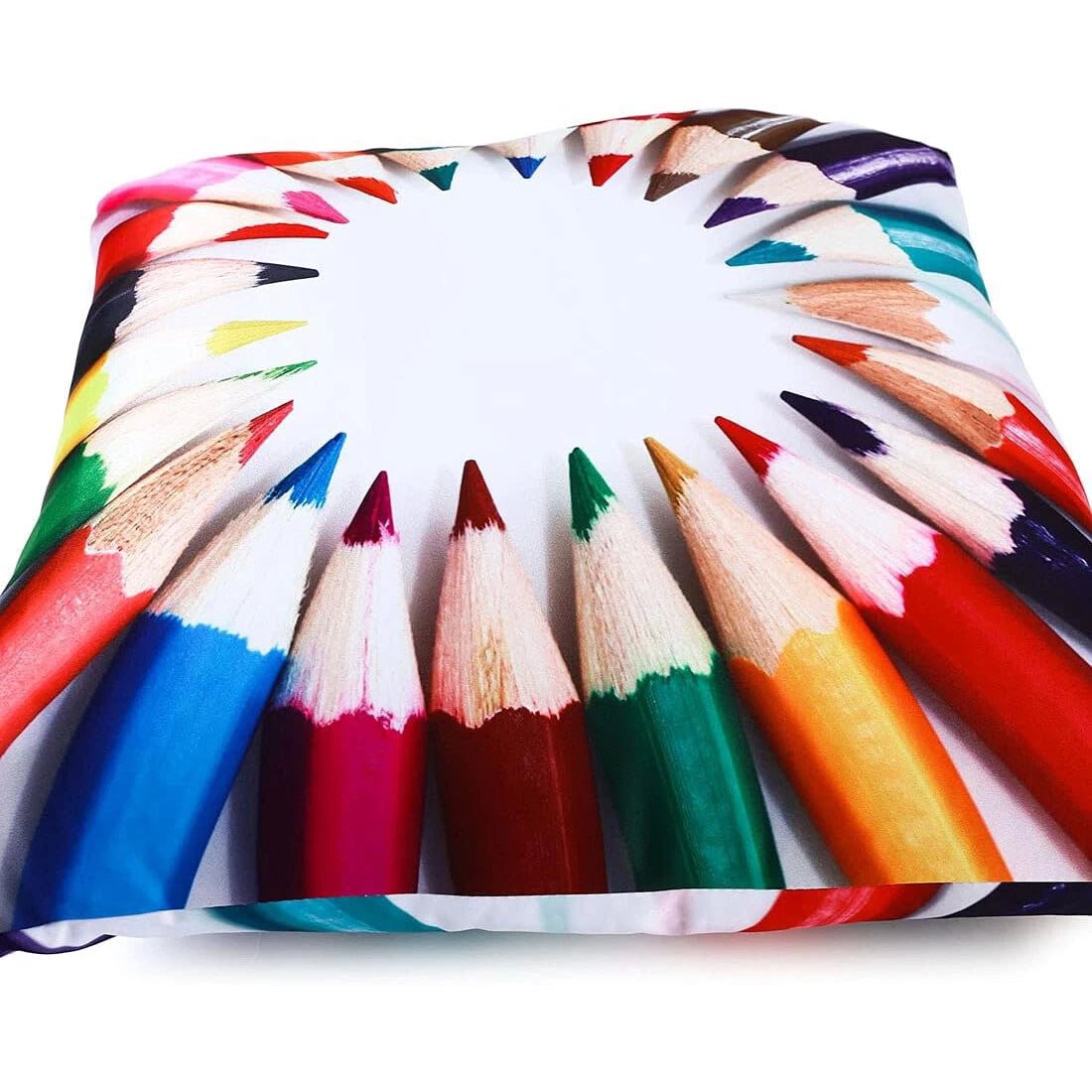 100Pcs White Sublimation Blank Pillow Case Throw Cushion Cover Home Sofa Decor