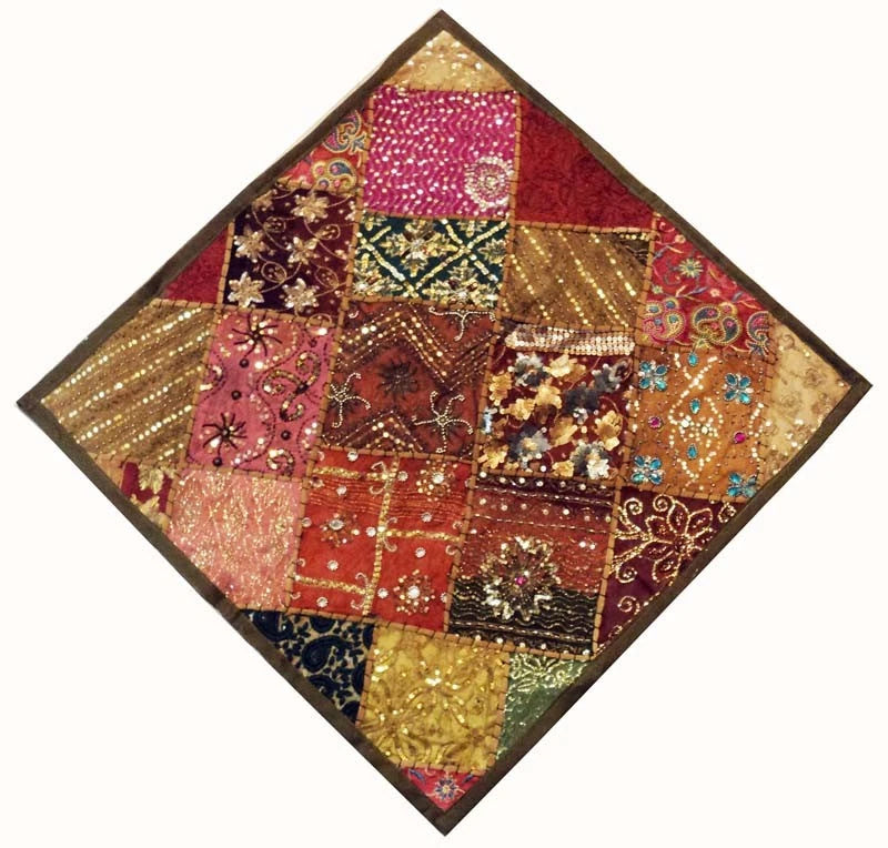 ANNIVERSARY GIFT ETHNIC SARI ART ACCENT SOFA BED THROW CUSHION PILLOW COVER 30"