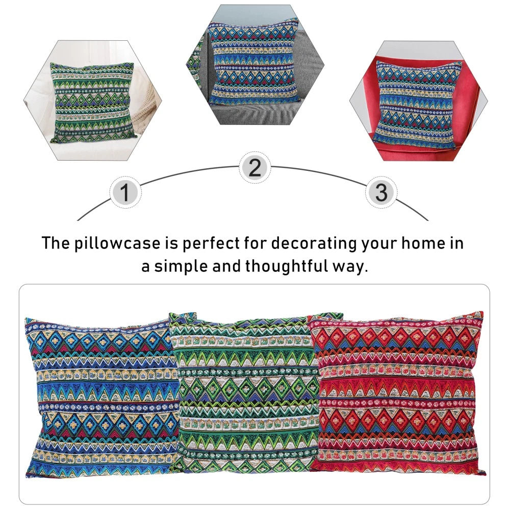 3pcs Household Sofa Pillow Cover Modern Pillowcase Household Cushion Cover